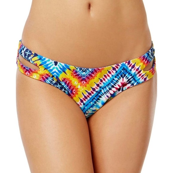 Jessica Simpson Reversible Surfside Split Side Hipster Bikini Swim Bottom XL - Picture 10 of 11